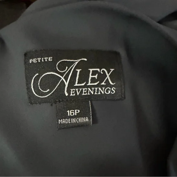 Alex Evenings Petite Beaded Ruched Sheath Dress - Picture 9 of 9